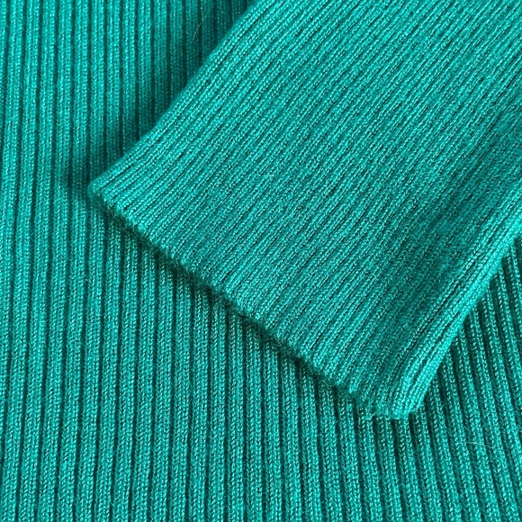 Sweater/Top, GUESS Turquoise Zip-Up GUESS Logo in crystals. 
Dressy lil Sweater - Picture 13 of 15